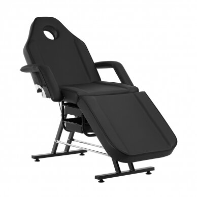 Profesionali kosmetologinė lova-kėdė grožio procedūroms SILLON, juodos spalvos 1