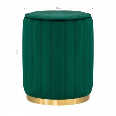 Pouffe chair for waiting rooms POUFFE YF-T11, green velvet  1