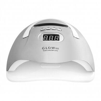 Professional UV/LED nail lamp for manicure GLOW F2 SP 220W, silver color 2