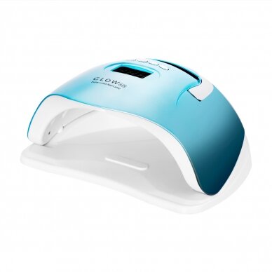 Professional UV/LED nail lamp for manicure GLOW F2 BP 220W, turquoise color 1