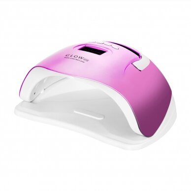 Professional UV/LED nail lamp for manicure GLOW F2 RP 220W, fuchsia color 1