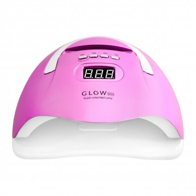 Professional UV/LED nail lamp for manicure GLOW F2 RP 220W, fuchsia color 2