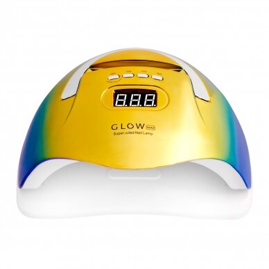 Professional UV/LED nail lamp for manicure GLOW F2 ZN 220W, gold/blue colors 2