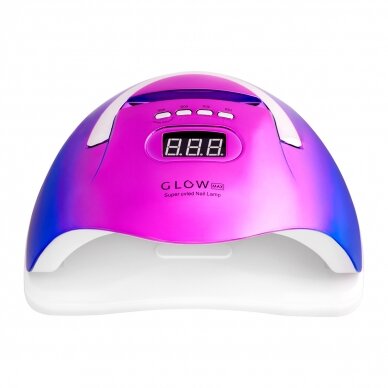 Professional UV/LED nail lamp for manicure GLOW F2 RN 220W, fuchsia/blue color 2