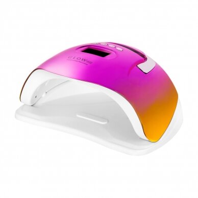 Professional UV/LED nail lamp for manicure GLOW F2 RC 220W, fuchsia/gold color 1