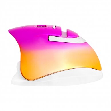 Professional UV/LED nail lamp for manicure GLOW F2 RC 220W, fuchsia/gold color 4