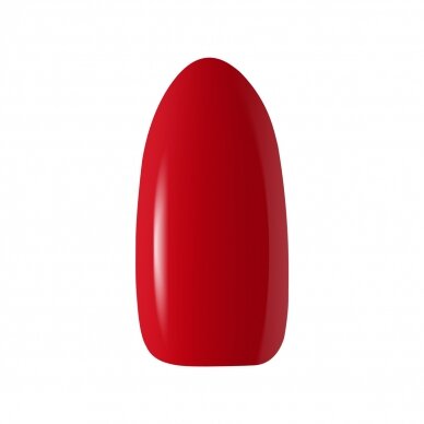 OCHO NAILS ilgalaikis hibridinis nagų lakas manikiūrui RED 204, 5 g. 1