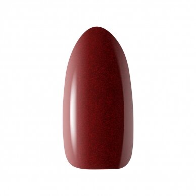 OCHO NAILS ilgalaikis hibridinis nagų lakas manikiūrui RED 208, 5 g. 1