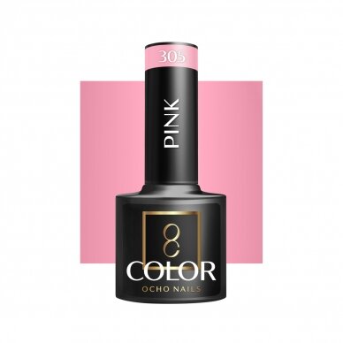 OCHO NAILS long-lasting hybrid nail polish for manicure PINK 305, 5 g.