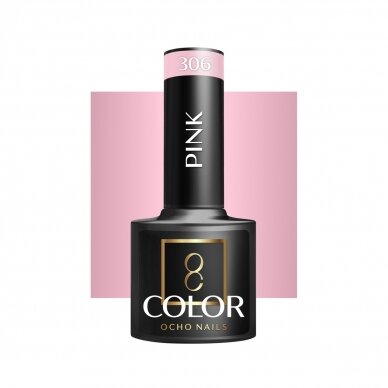 OCHO NAILS long-lasting hybrid nail polish for manicure PINK 306, 5 g.