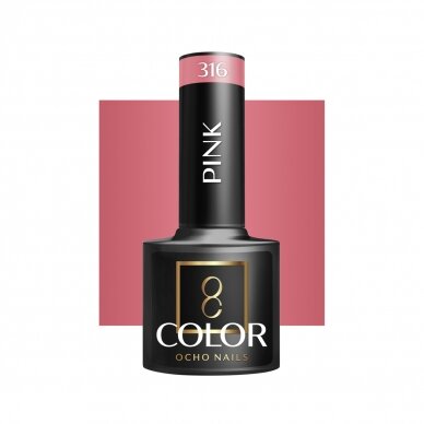 OCHO NAILS long-lasting hybrid nail polish for manicure PINK 316, 5 g.