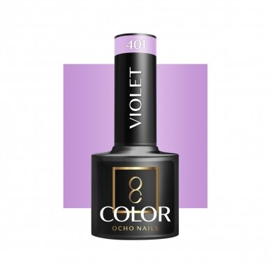 OCHO NAILS long-lasting hybrid nail polish for manicure VIOLET 401, 5 g.