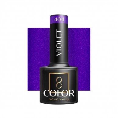 OCHO NAILS стойкий гибридный лак для маникюра VIOLET 404, 5 г.