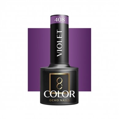 OCHO NAILS long-lasting hybrid nail polish for manicure VIOLET 408, 5 g.