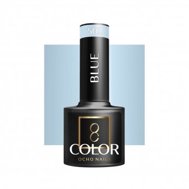 OCHO NAILS long-lasting hybrid nail polish for manicure BLUE 502, 5 g.