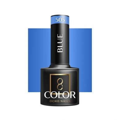 OCHO NAILS long-lasting hybrid nail polish for manicure BLUE 505, 5 g.