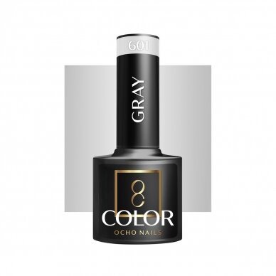 OCHO NAILS long-lasting hybrid nail polish for manicure GRAY 601, 5 g.