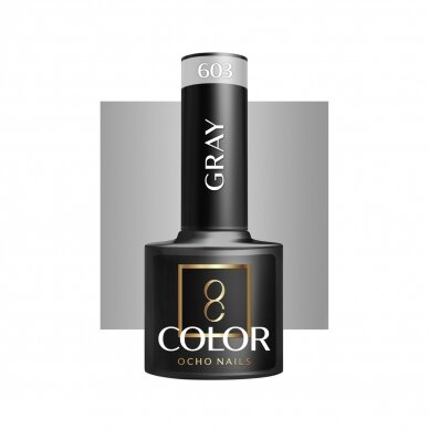 OCHO NAILS long-lasting hybrid nail polish for manicure GRAY 603, 5 g.