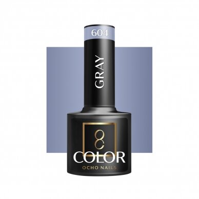 OCHO NAILS long-lasting hybrid nail polish for manicure GRAY 604, 5 g.