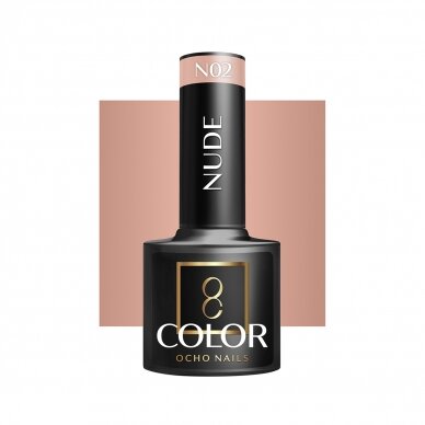 OCHO NAILS long-lasting hybrid nail polish for manicure NUDE N02, 5 g.