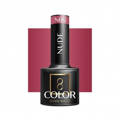 OOCHO NAILS long-lasting hybrid nail polish for manicure NUDE N06, 5 g.