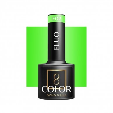 OCHO NAILS hybrid nail polish for manicure FLUO F02, 5g.