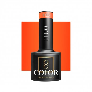 OCHO NAILS гибридный маникюрный лак для ногтей FLUO F03, 5 g.