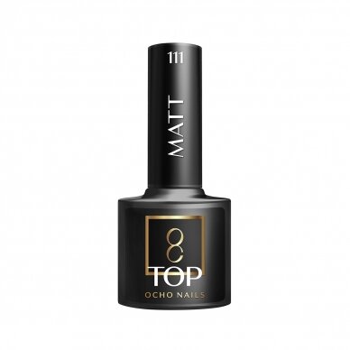 OCHO NAILS hybrid top layer of long-lasting gel polish without adhesive MATT 111, 5g.