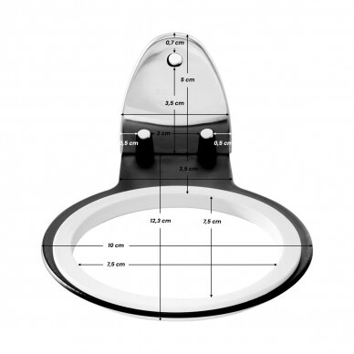 Настенный кронштейн для фена Q96, цвет черный 3