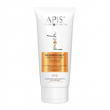 APIS regenerating hand cream with peach and almond oil and mango extract, 50 ml.