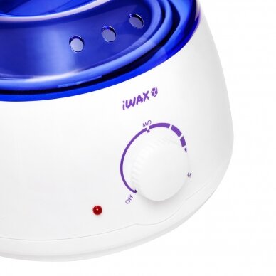 Профессиональный нагреватель воска для банок и гранул IWAX 100 400ML 100W, белый 4