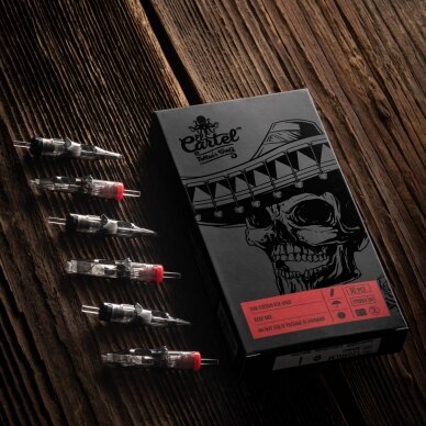 EL CARTEL cartridge for tattoos and permanent makeup V2 0.30/7RL Medium Taper, 10 pcs. 4