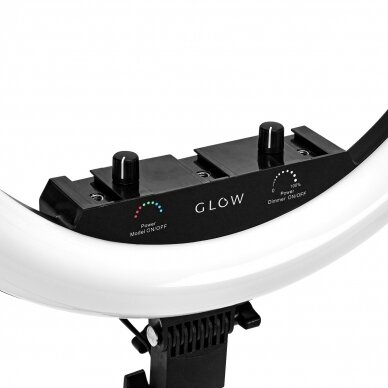 GLOW profesionali makiažo lempa RING 18" BSC su stovu 45W 9