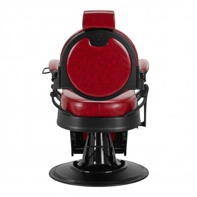 Professional barber chair for hairdressers and beauty salons GABBIANO PRESIDENT, red color  2