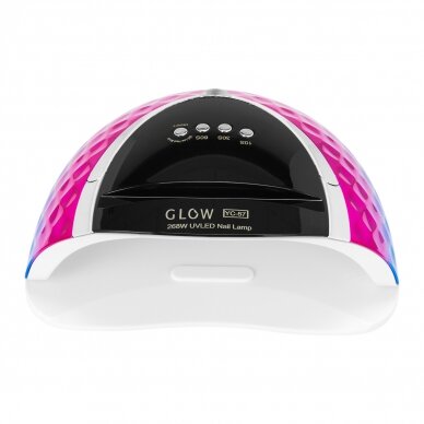 GLOW profesionali UV/LEDnagų lempa manikiūro bei pedikiūro darbams YC57 RN blue pink 268W 2