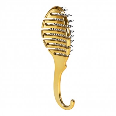 Flexible hair brush P-1032, golden color 1