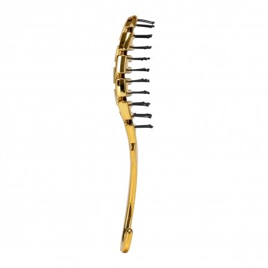 Flexible hair brush P-1032, golden color 2