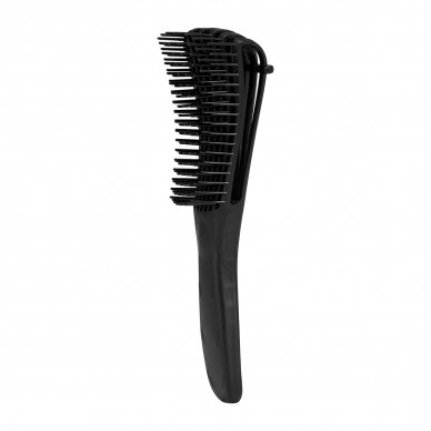 Flexible hair brush P-868, black color