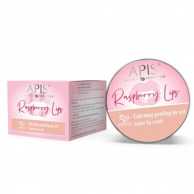 APIS RASPBERRY raspberry sugar lip scrub, 10 ml