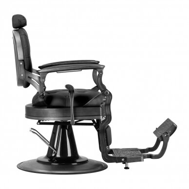 Professional barber chair for hairdressers and beauty salons GABBIANO NICCOLO, black color  3