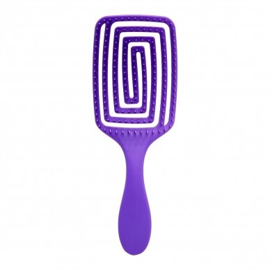 Flexible hair brush O-327, purple color 1