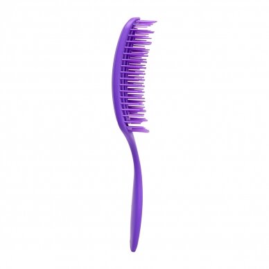 Flexible hair brush O-327, purple color 3