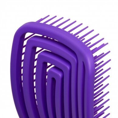 Flexible hair brush O-327, purple color 5