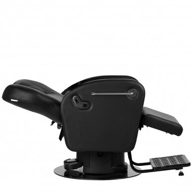 Professional barber chair for hairdressers and beauty salons GABBIANO BARON, black color  2