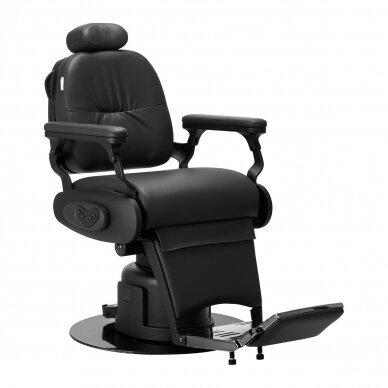 Professional barber chair for hairdressers and beauty salons GABBIANO DUKE, black color