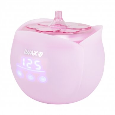 Professional wax heater IWAX FLOWER 450 ml, pink