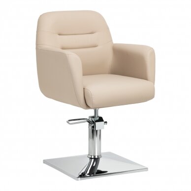 Professional hairdressing chair GABBIANO MONACO, cream color