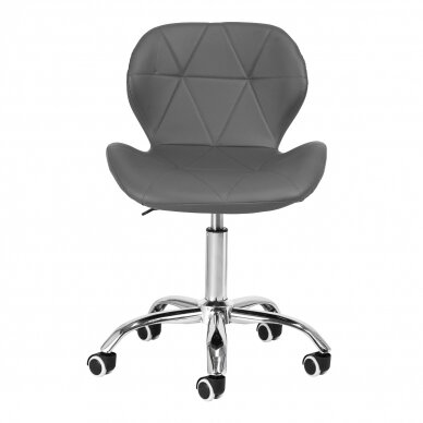 Professional beauty salon chair with wheels QS-06, gray color 2