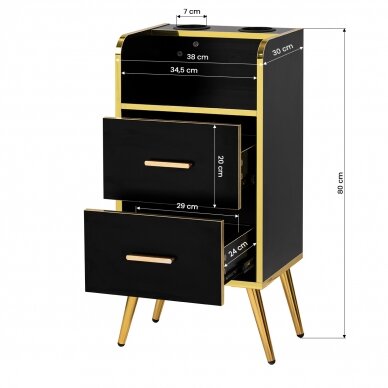 GABBIANO master cabinet for beauty salons TRIX GOLD  6