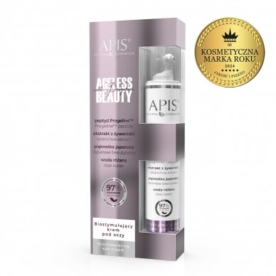 APIS NATURAL AGELESS BEAUTY Биостимулирующий гель для кожи вокруг глаз с пептидами PROGELINE™ и гиалуроновой кислотой, 10 мл